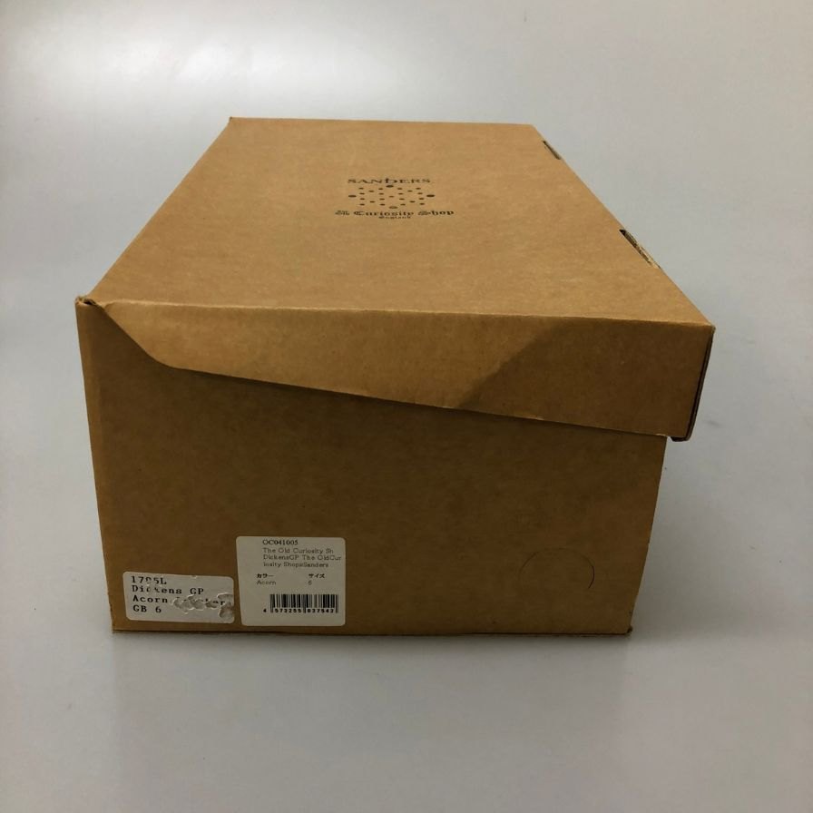 サンダース BGS コレクション パンチドキャップ、ダービー ライトブラウン サイズ6 SANDERS 約25.0cm【AFD14】