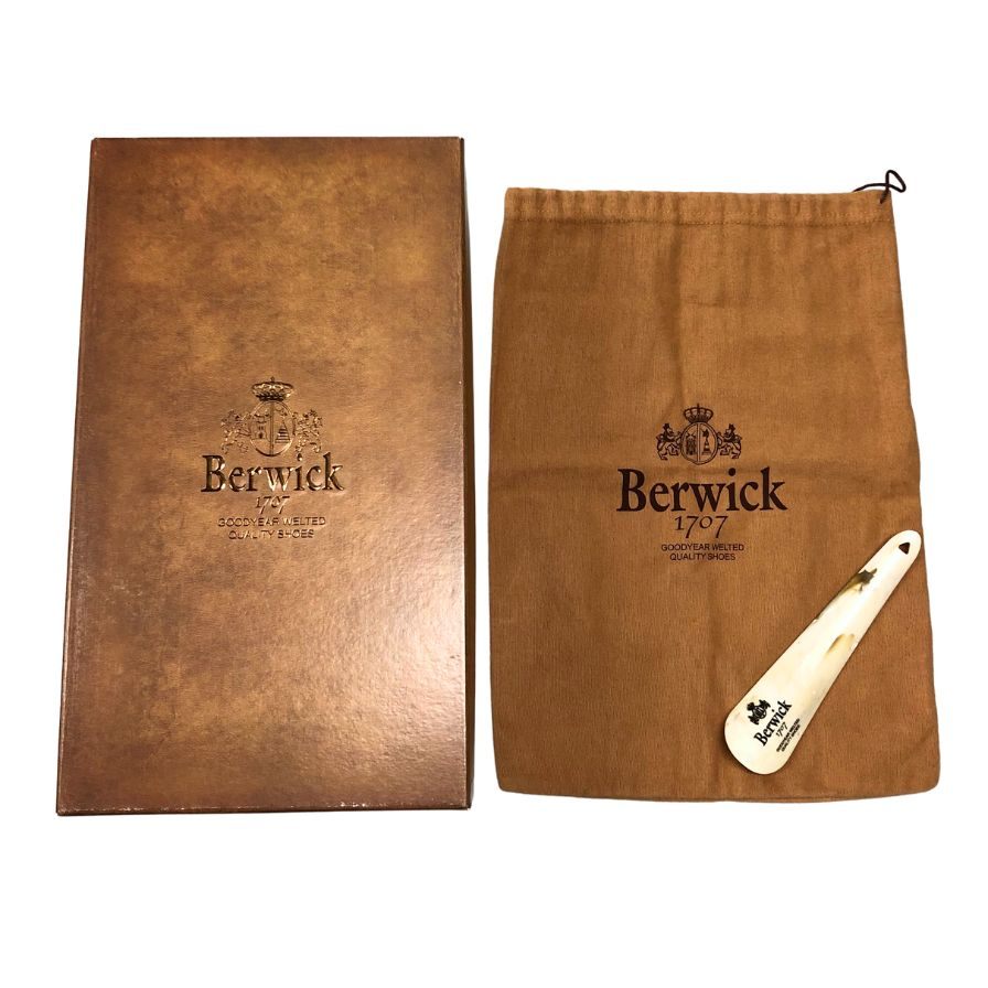 バーウィック コインローファー 5293 ボックスカーフ サイズ27 Berwick 約27.0cm【AFD5】