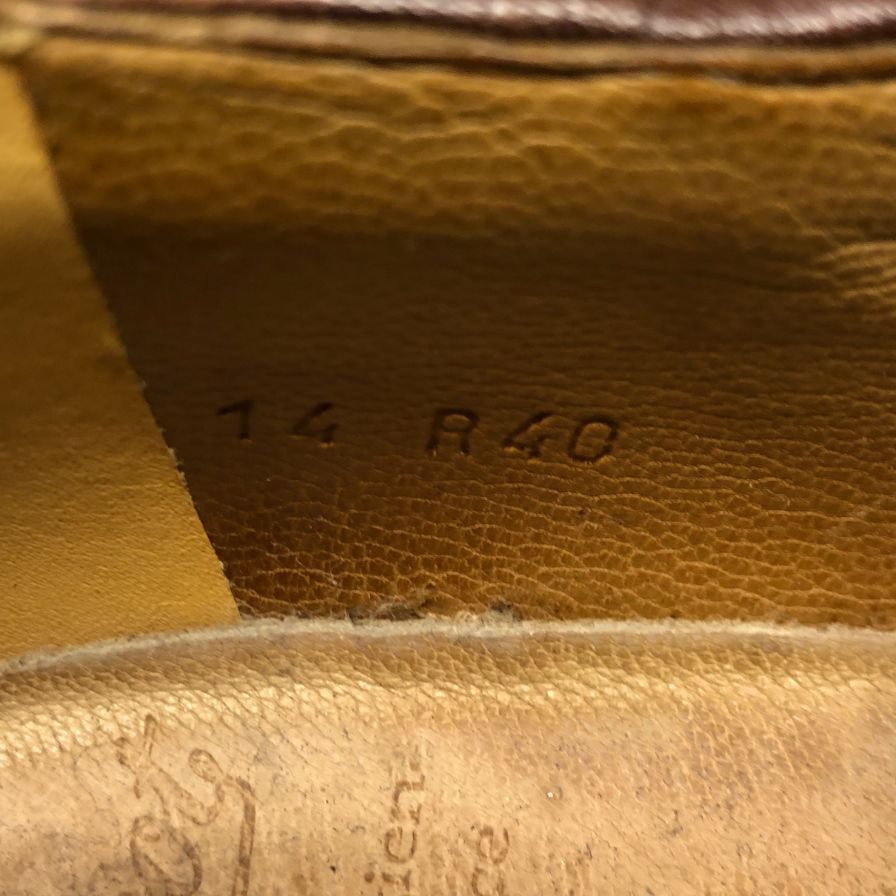 パラブーツ レザーシューズ ミカエル チロリアン リスレザー サイズ40 メンズ マロン PARABOOT MICHAEL2 約24.5cm【AFC17】