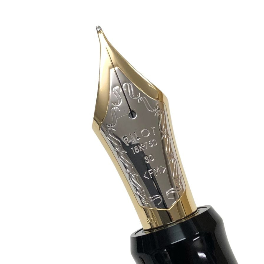 パイロット 万年筆 カスタム 漆 Urushi ペン先18K FKV-88SR-B-FM ブラック ユニセックス PILOT【AFB53】