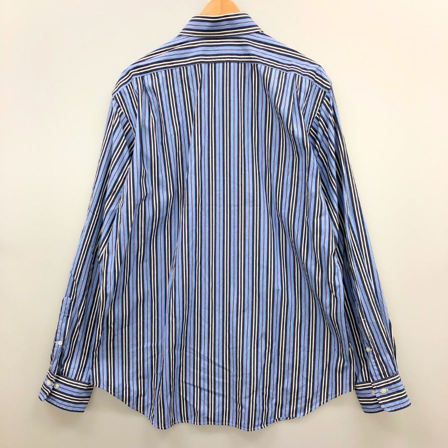 美品◆ポロ ラルフローレン ストライプシャツ サイズL メンズ POLO RALPH LAUREN 【AFB37】