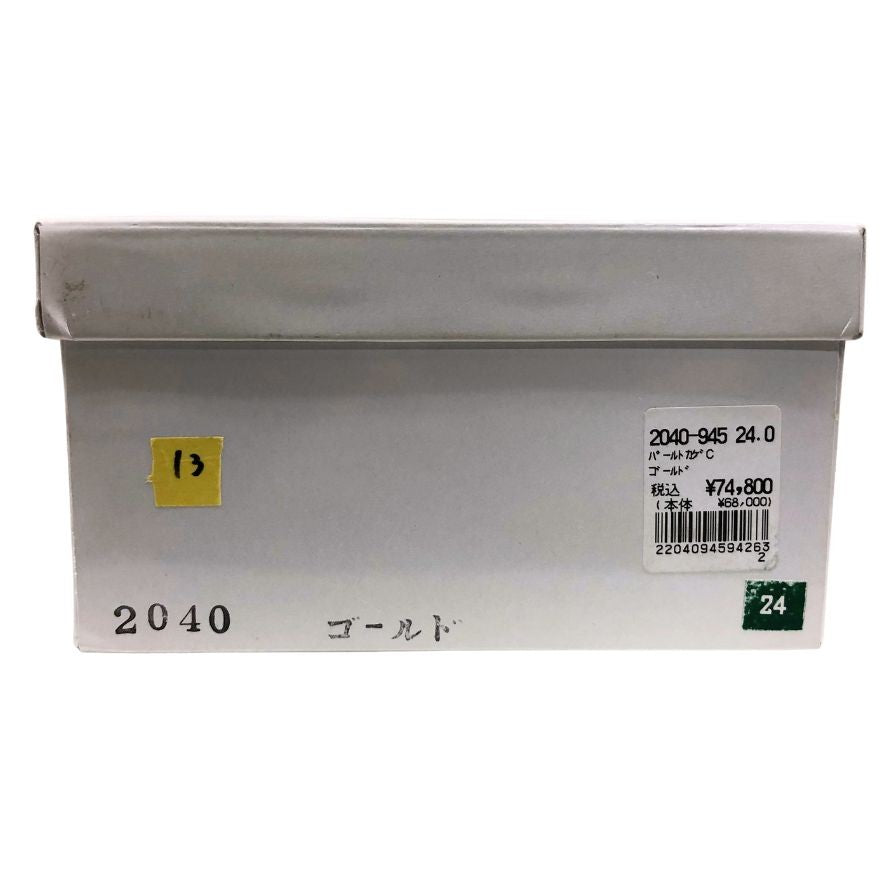 新宿屋 レザーサンダル パールトカゲ 2040-945 24.0cm レディース ゴールド shinjukuya 約24.0cm【7-14】