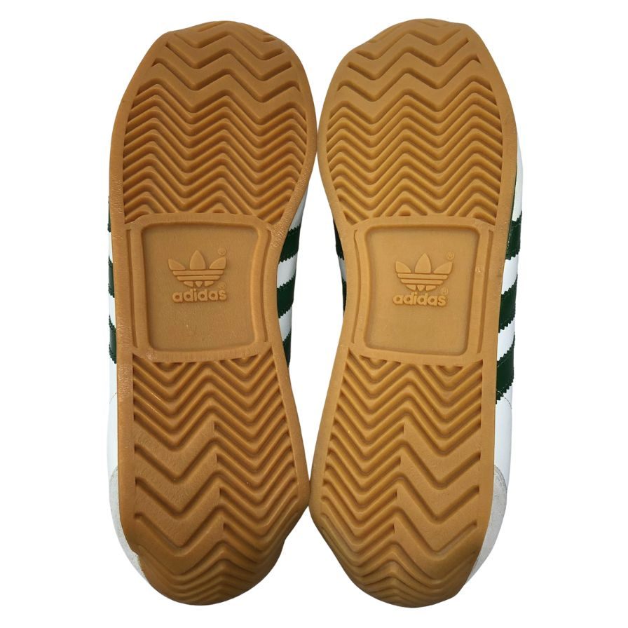 アディダス スニーカー カントリー 90年代 デッドストック ハイドレザー メンズ サイズ27cm ホワイト グリーン adidas 約27.0cm【AFC2】
