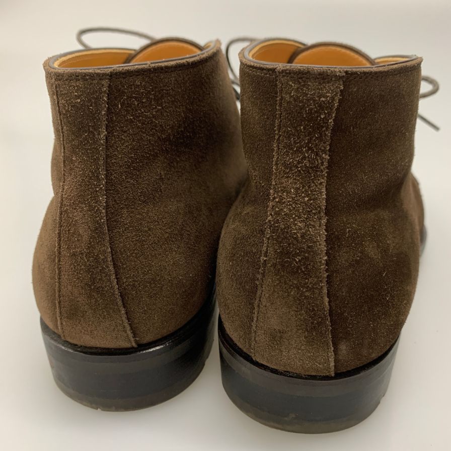 ジョーワークス チャッカブーツ スエード プレーントゥ スエード メンズ ブラウン サイズ40相当 JOE WORKS ブーツ 約25.5cm【LA】【中古】