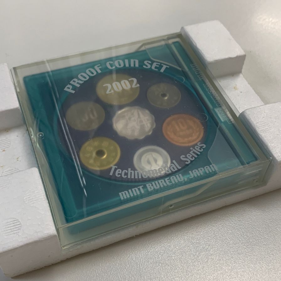 造幣局 プルーフ コイン セット 2002 テクノメダルシリーズ MINT BUREAU,JAPAN【AFB53】【中古】