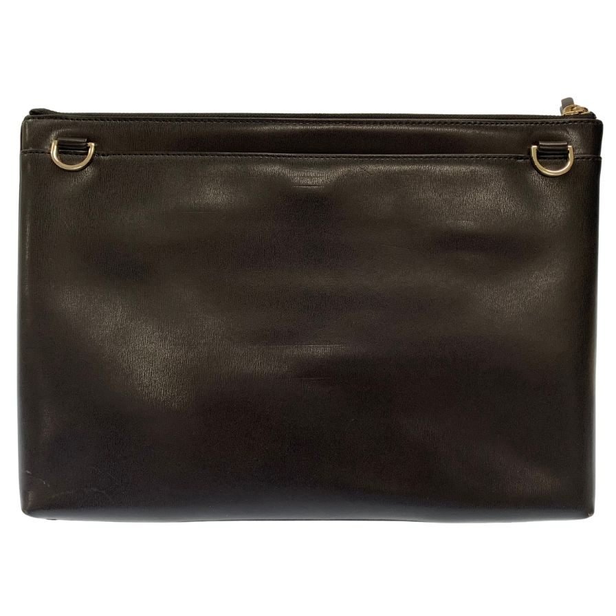 中古◆ポールスミス クラッチバッグ レザー ブラック メンズ Paul Smith【AFE5】