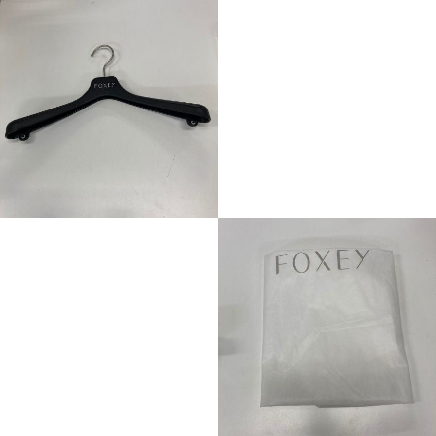中古◆フォクシー 半袖 Aライン ワンピース ブラック サイズ40 レディース FOXEY 【AFA23】