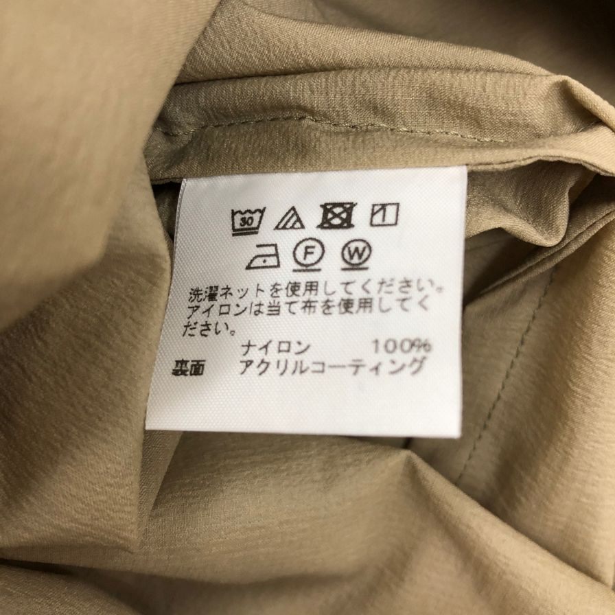 極美品◆プリーツプリーズ ナイロンコート ベージュ アクリルコーティング サイズ1 PP93-ZA872 PLEATS PLEASE ISSEY MIYAKE 【AFB20】