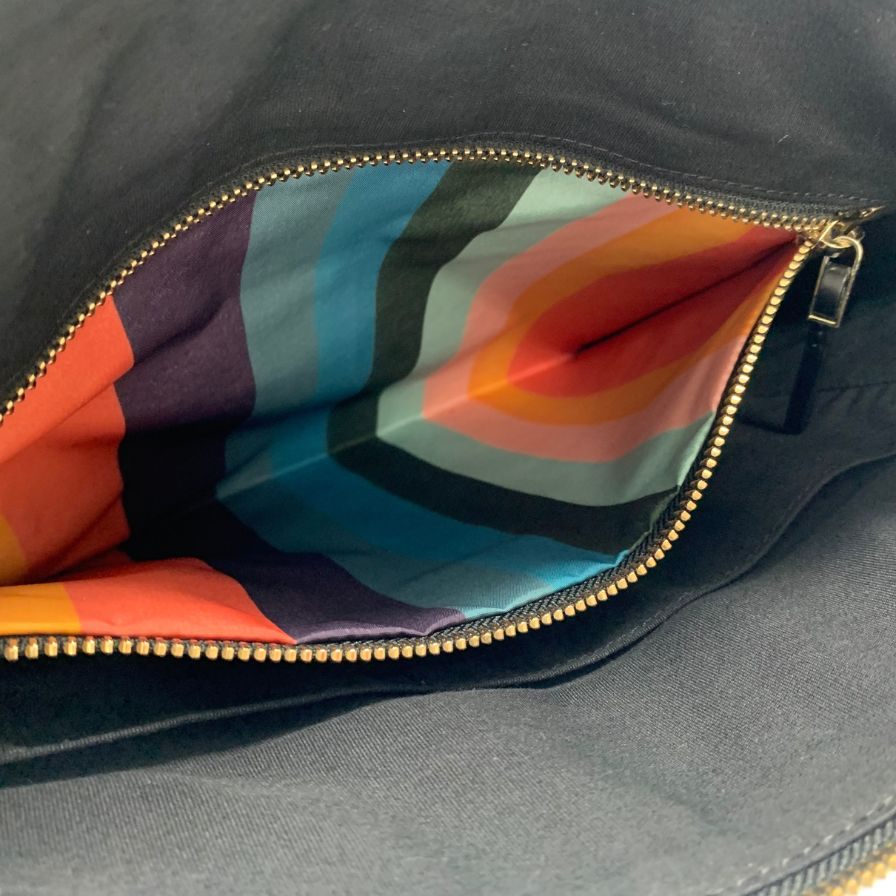 中古◆ポールスミス クラッチバッグ レザー ブラック メンズ Paul Smith【AFE5】