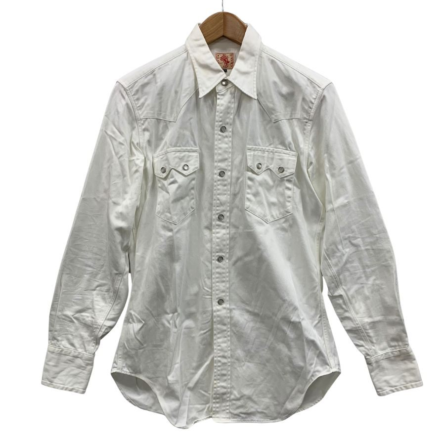 中古◆ブライスランズ ウエスタンシャツ サイズ42 ホワイト Bryceland's 【AFB37】