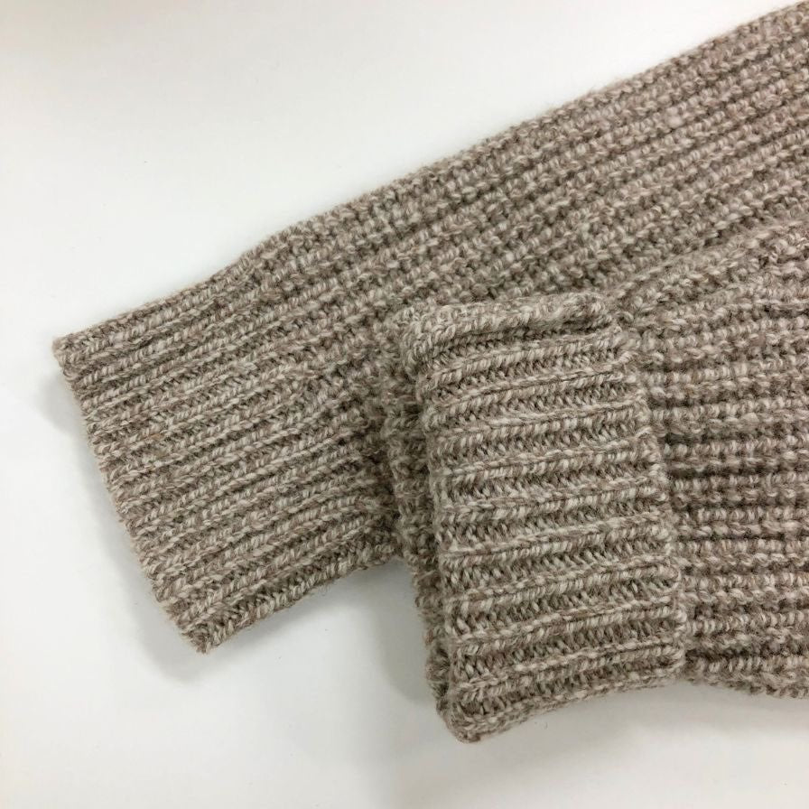 美品◆エルエルビーン カーディガン ニット クラシック ラグ 511548 メンズ ベージュ サイズM L.L.BEAN 【AFA23】