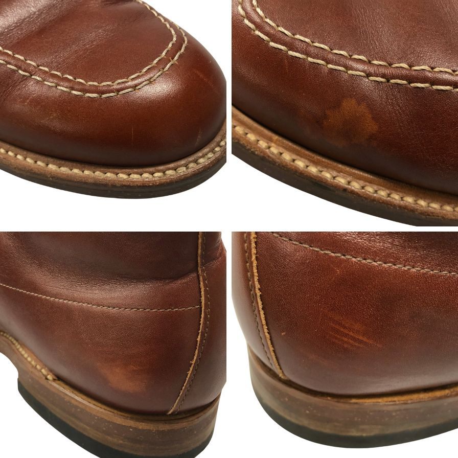 オールデン レザーシューズ インディーブーツ 405 ブラウン サイズ7.5 ALDEN 約25.5cm【AFC30】