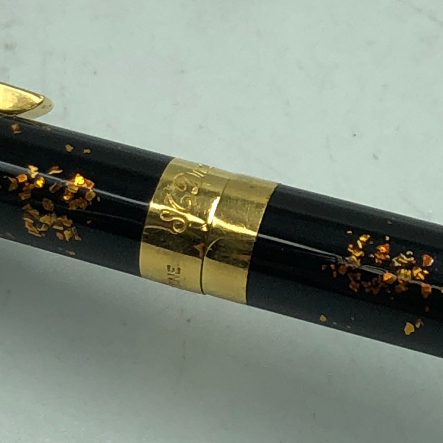 デュポン ボールペン ツイスト式 LAQUE DE CHINE マーブル柄 ブラウン系 ゴールド S.T.Dupont【AFI12】
