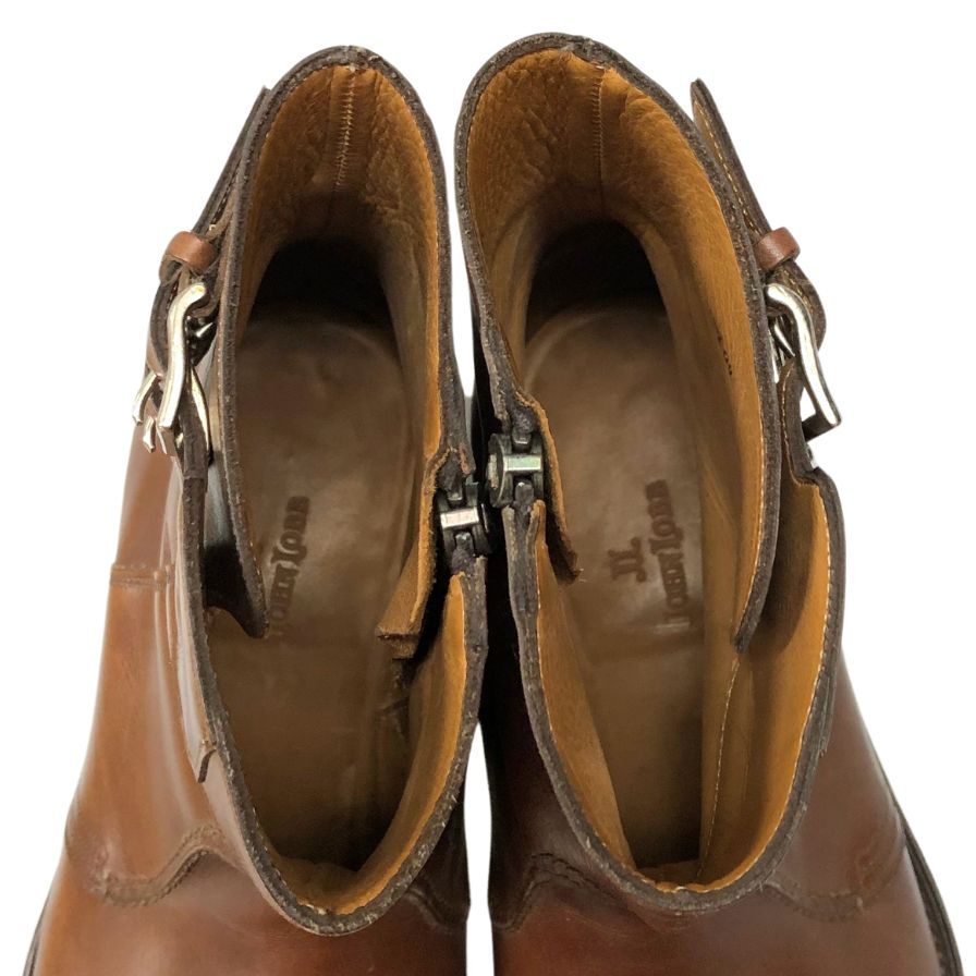 ジョンロブ ダブルバックルブーツ ウーバン サイズ8D ブラウン メンズ WOBURN JOHN LOBB 約27.0cm【LA】【中古】