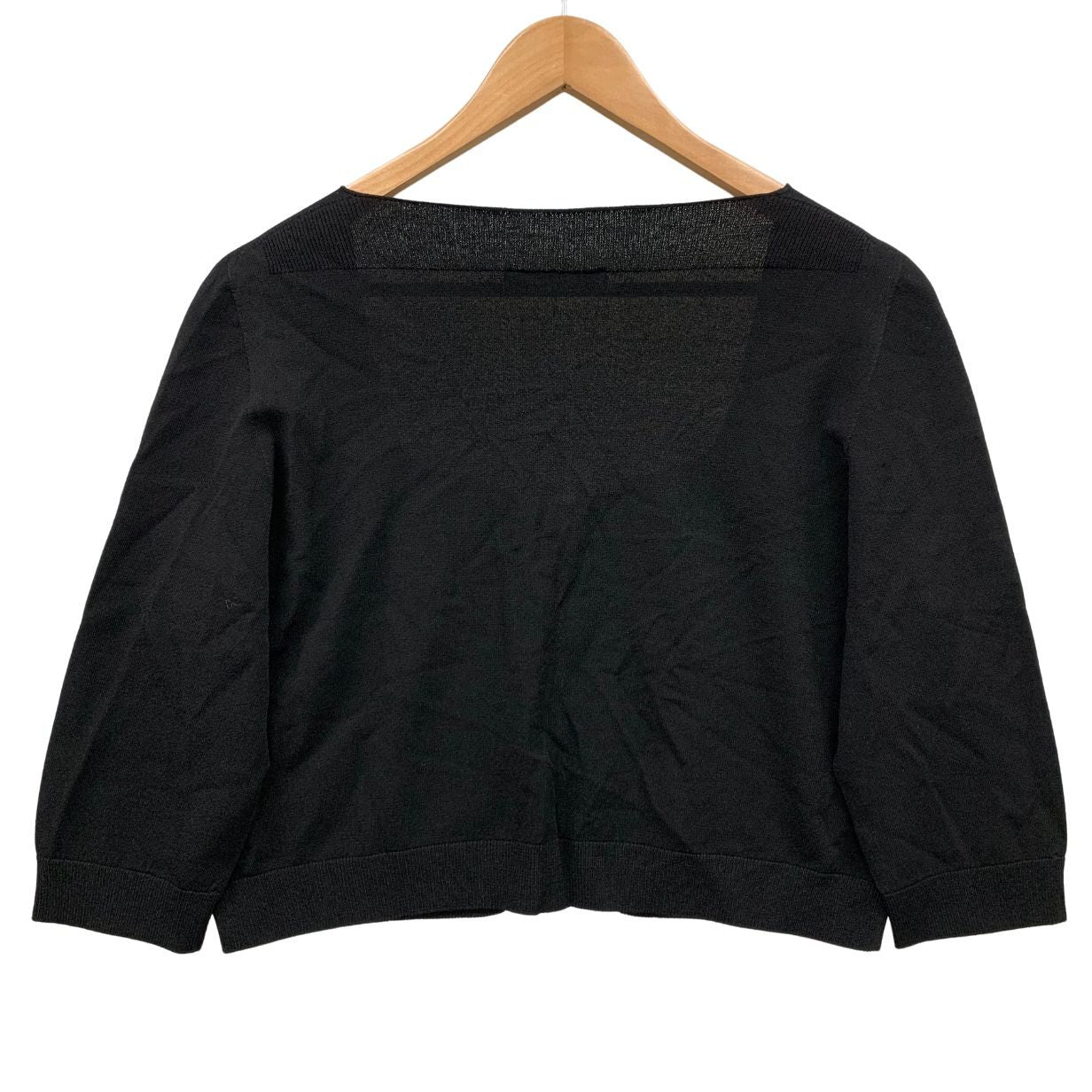 美品◆ブルマリン カーディガン レディース フロント ビジューボタン イタリア製 サイズ44 ブラック Blumarine 【AFB1】