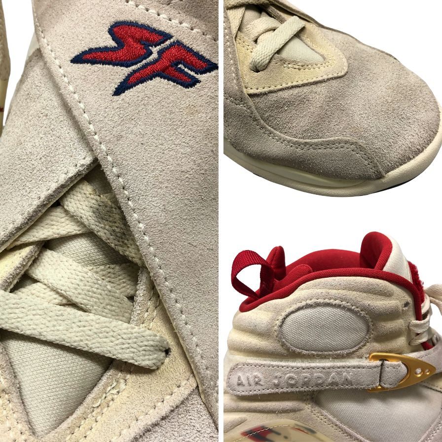 ナイキ ハイカットスニーカー エア ジョーダン 8 レトロ スウェード FJ2850-107 アイボリー メンズ サイズ29.5cm NIKE AIR JORDAN 8 RETRO SP 約29.5cm【AFD15】