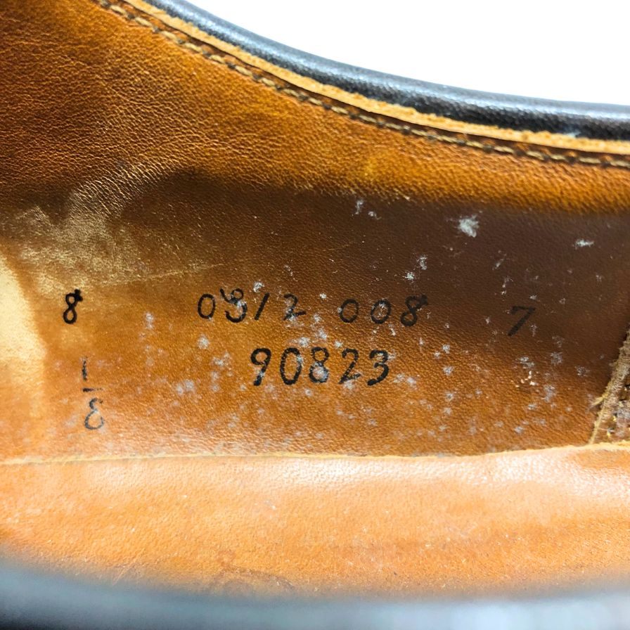 オールデン レザーシューズ 90823 パンチドキャップ バーガンディ メンズ サイズUS8E Alden ビジネスシューズ 約26.0cm【LA】【中古】