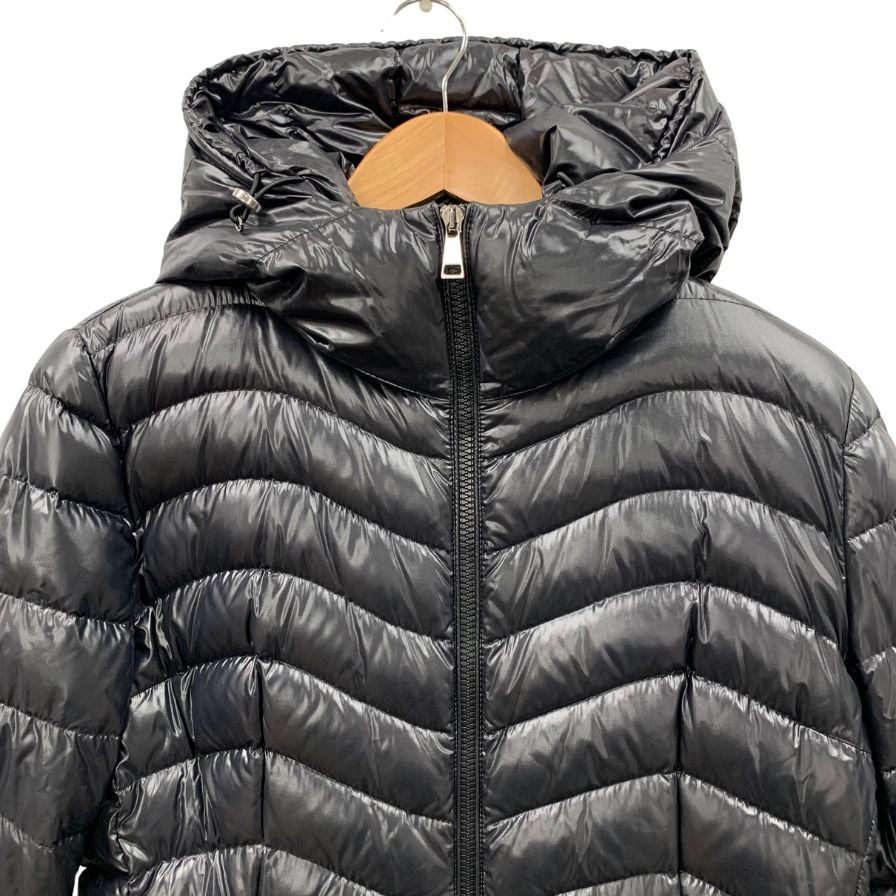 美品◆モンクレール ダウンコート AUTHIE GIUBBOTTO ブラック レディース サイズ4 MONCLER 【AFA1】