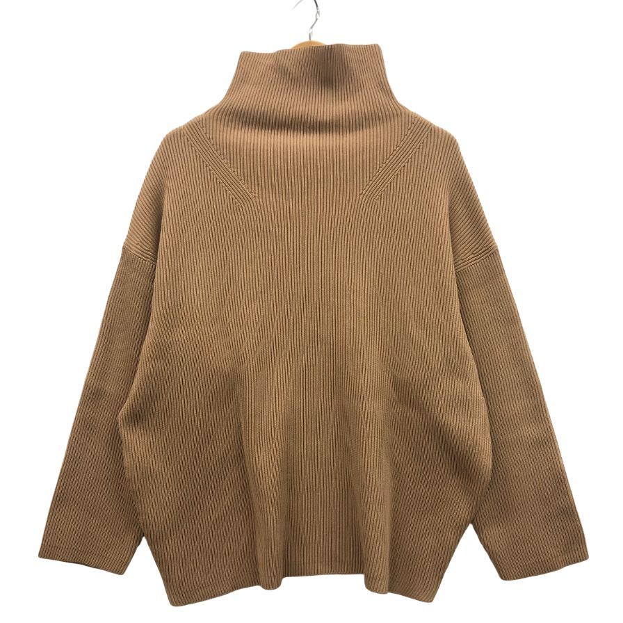 美品◆エストネーション ハイネックリブニット レディース サイズF ブラウン ESTNATION 【AFB2】