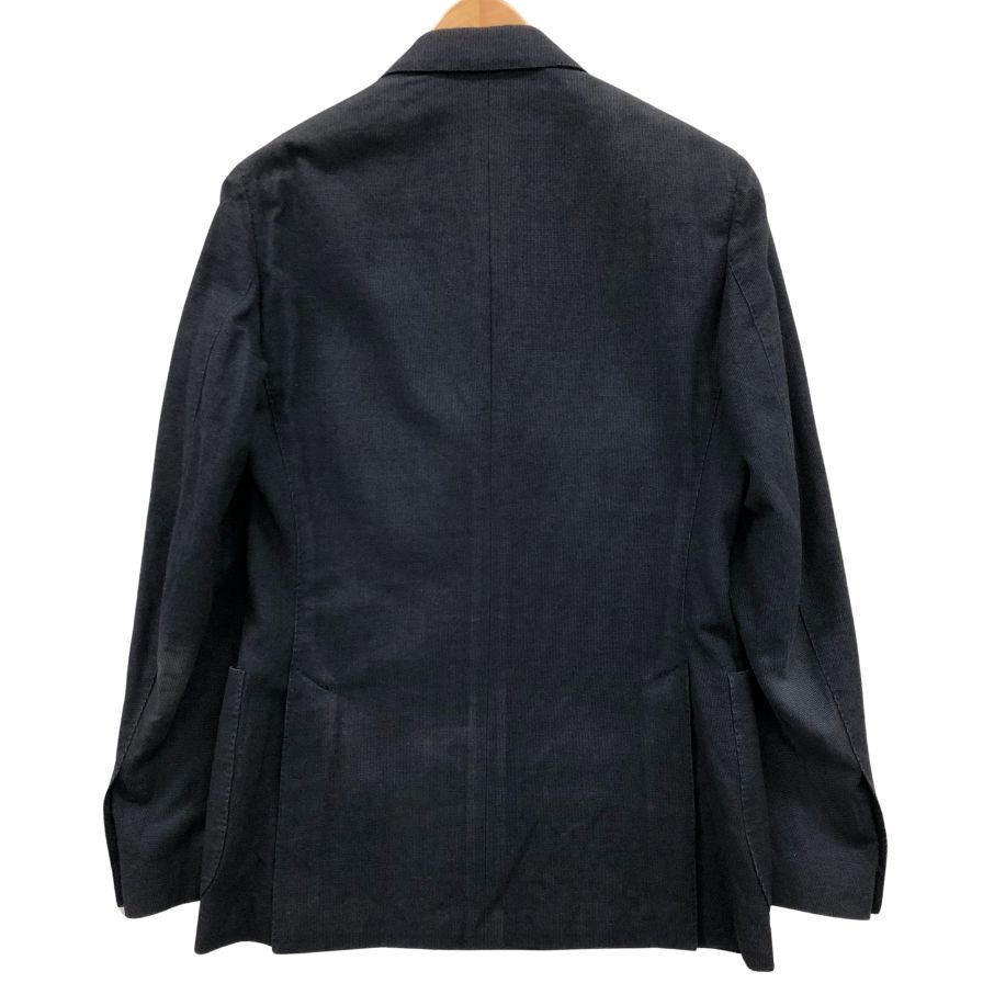 美品◆ラルディーニ テーラードジャケット ダブル ウール メンズ ブラック サイズ42 LARDINI 【AFB47】