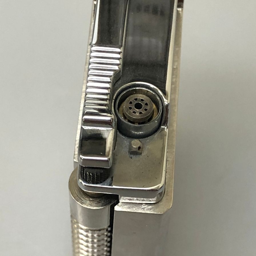 デュポン ライター 023011 ル グラン ダイヤモンドヘッド パラディウム ダブルバーナー シルバー S.T. Dupont【AFI5】【中古】