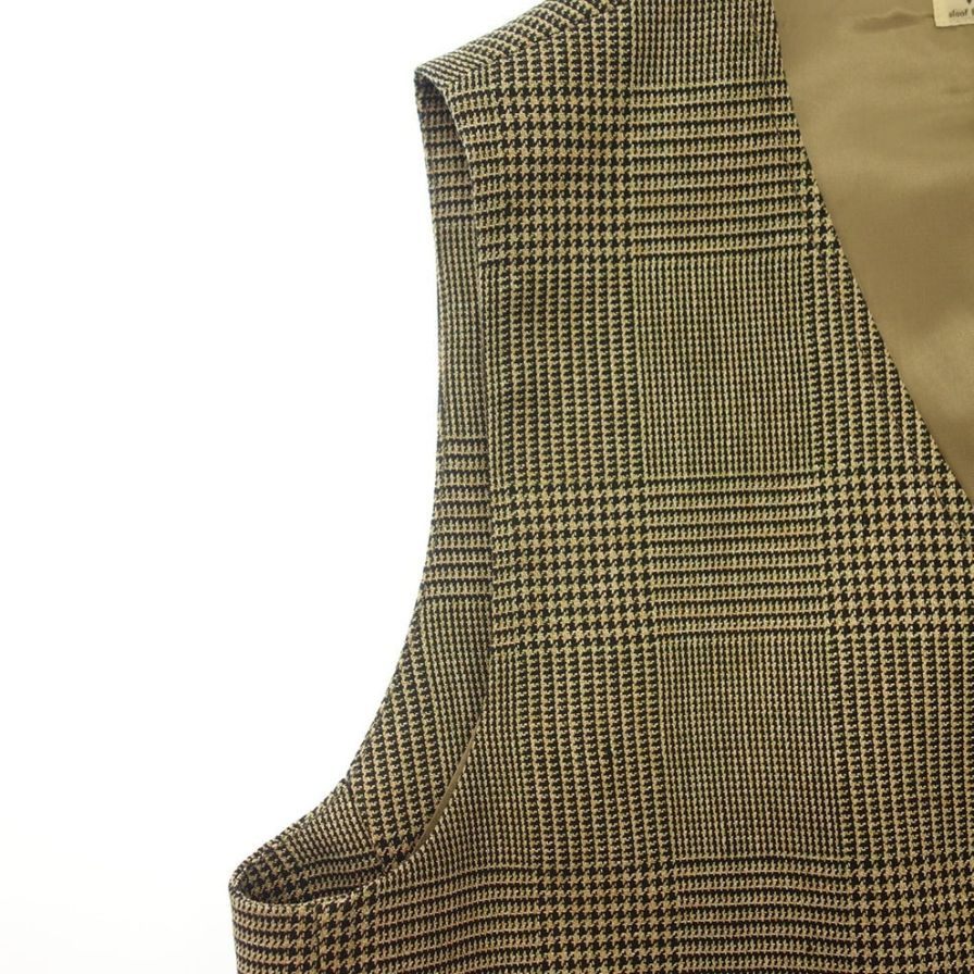 アウト オブ トラッド ベスト キース グレンプレイド チェック ベージュ メンズ サイズ3 OUT OF TRAD Keith Glen Plaid【LA】