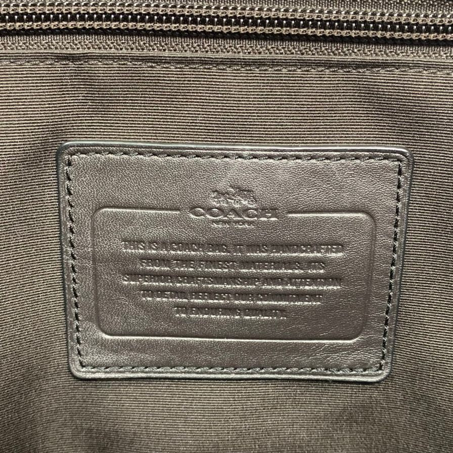 極美品◆コーチ トートバッグ 2WAY F71337 レザー グリーン×ブラウン メンズ COACH【AFE4】