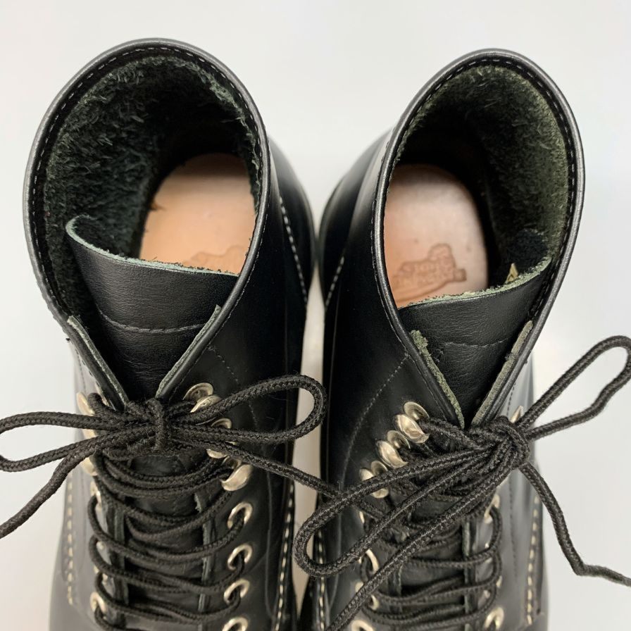 レッドウィング アイリッシュセッター ドックタグ 8165 プレーントゥ ブラック メンズサイズ UK 8.5 A Red Wing 約27.0cm【AFC43】