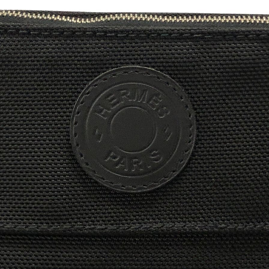 エルメス ボリードポーチ ブラック ナイロン お手入れセット ブラシ クリーム 袋 HERMES