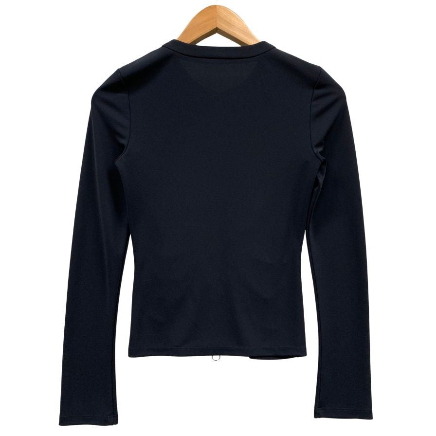 極美品◆フォクシー ニューヨーク ジップアップカーディガン サイズ38 紺 レディース 20948-ACRAN68 FOXEY NEW YORK 【AFB11】