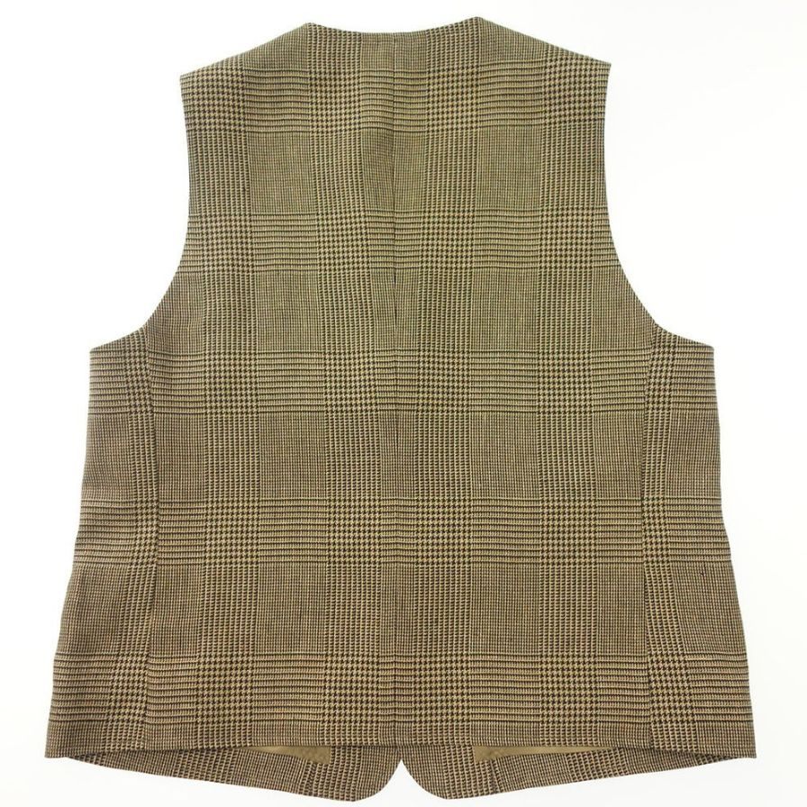 アウト オブ トラッド ベスト キース グレンプレイド チェック ベージュ メンズ サイズ3 OUT OF TRAD Keith Glen Plaid【LA】