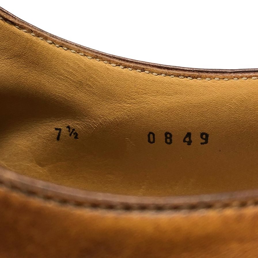 ベルルッティ レザーシューズ 0849 Uチップ ベネチアンレザー ブラウン メンズ サイズ7.5 Berluti ビジネスシューズ 約26.0cm【LA】【中古】