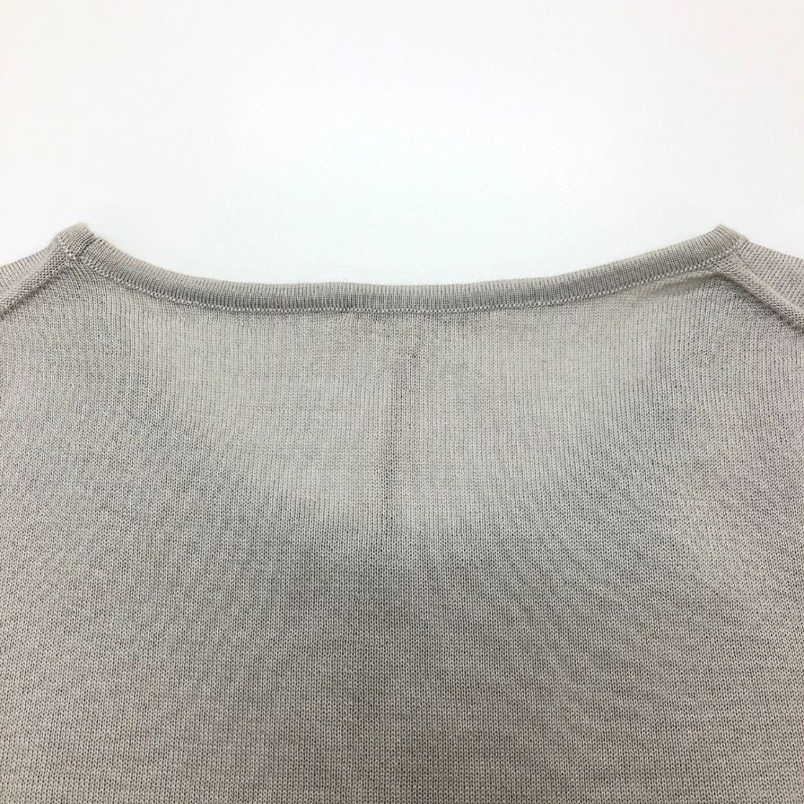 中古◆エルメス マルジェラ期 ノースリーブ トップス カシミヤ シルク レディース サイズSM グレー HERMES 【AFB15】