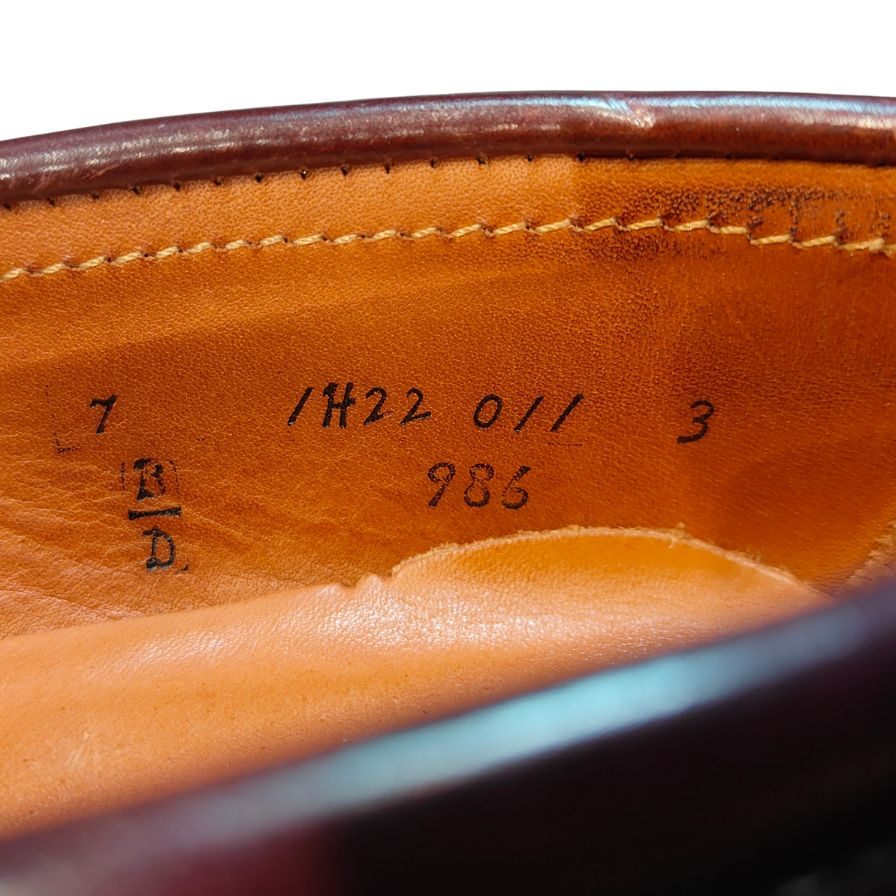 オールデン ペニーローファー コードバン USA製 986 ブラウン メンズ サイズUS7D ALDEN ローファー 約26.0cm【LA】【中古】