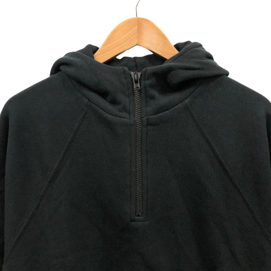 新品同様◆フィアオブゴッド エッセンシャルズ ハーフジップ パーカー メンズ サイズS ブラック Fear of God ESSENTIALS 【AFB23】
