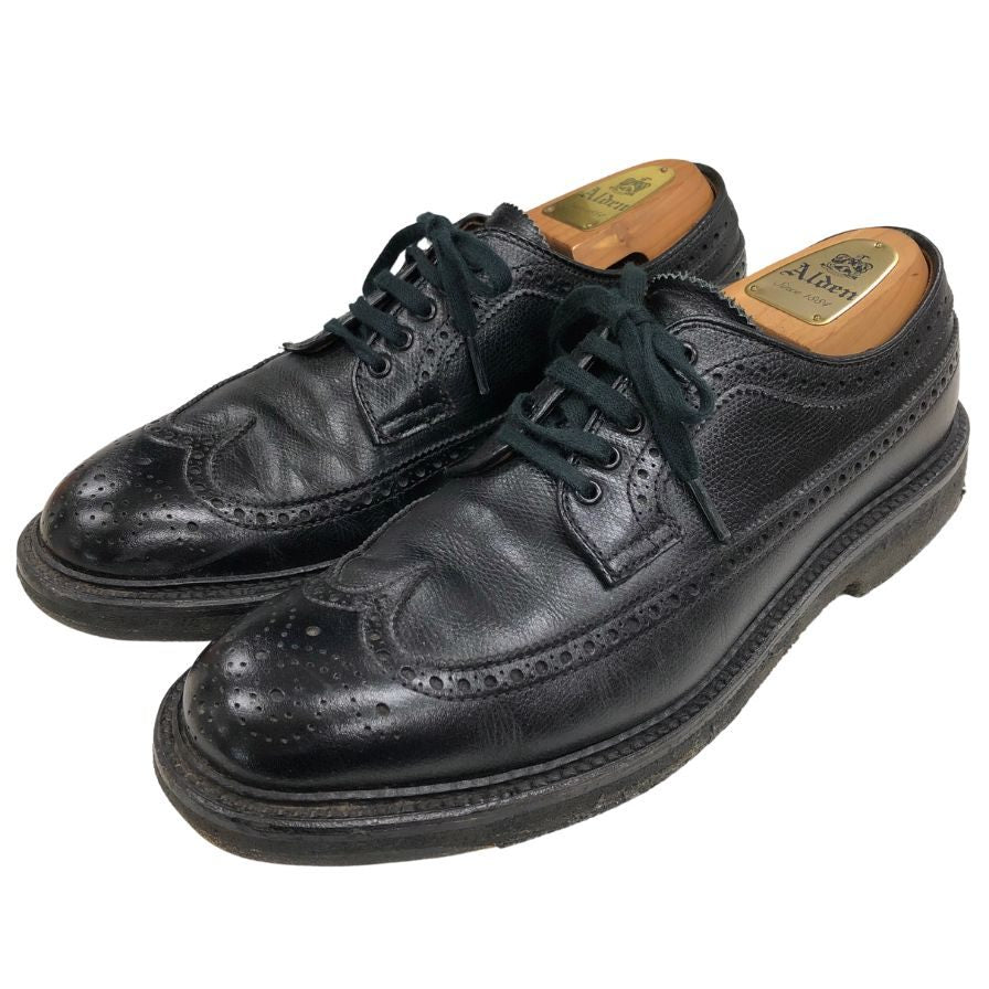 オールデン ウィングチップ 97984 アルパインカーフ ブラック ユナイテッドアローズ別注 8サイズ ALDEN ビジネスシューズ 約26.0cm【LA】【中古】