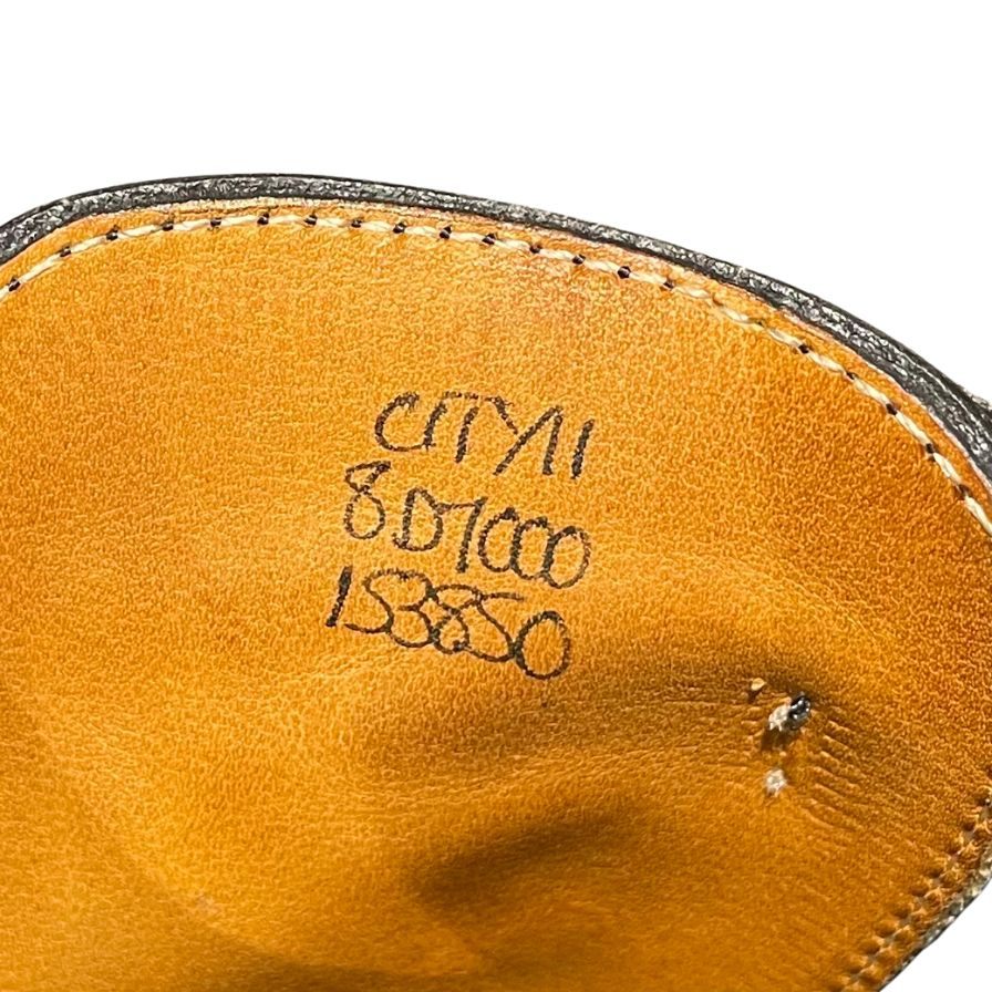 ジョンロブ レザーシューズ ストレートチップ シティ2 7000ラスト カーフ メンズ ブラック サイズUK8D JOHN LOBB CITY2 ビジネスシューズ 約27.0cm【LA】【中古】