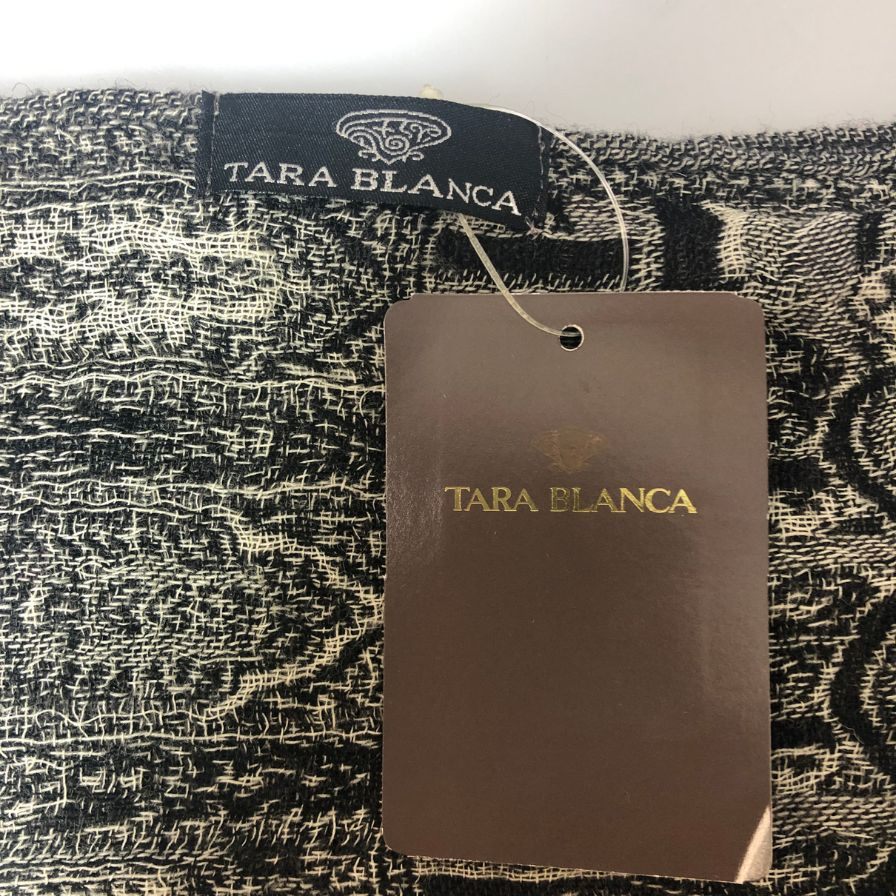 ターラブランカ ウール ストール レディース ブラック TARA BLANCA【AFI1】