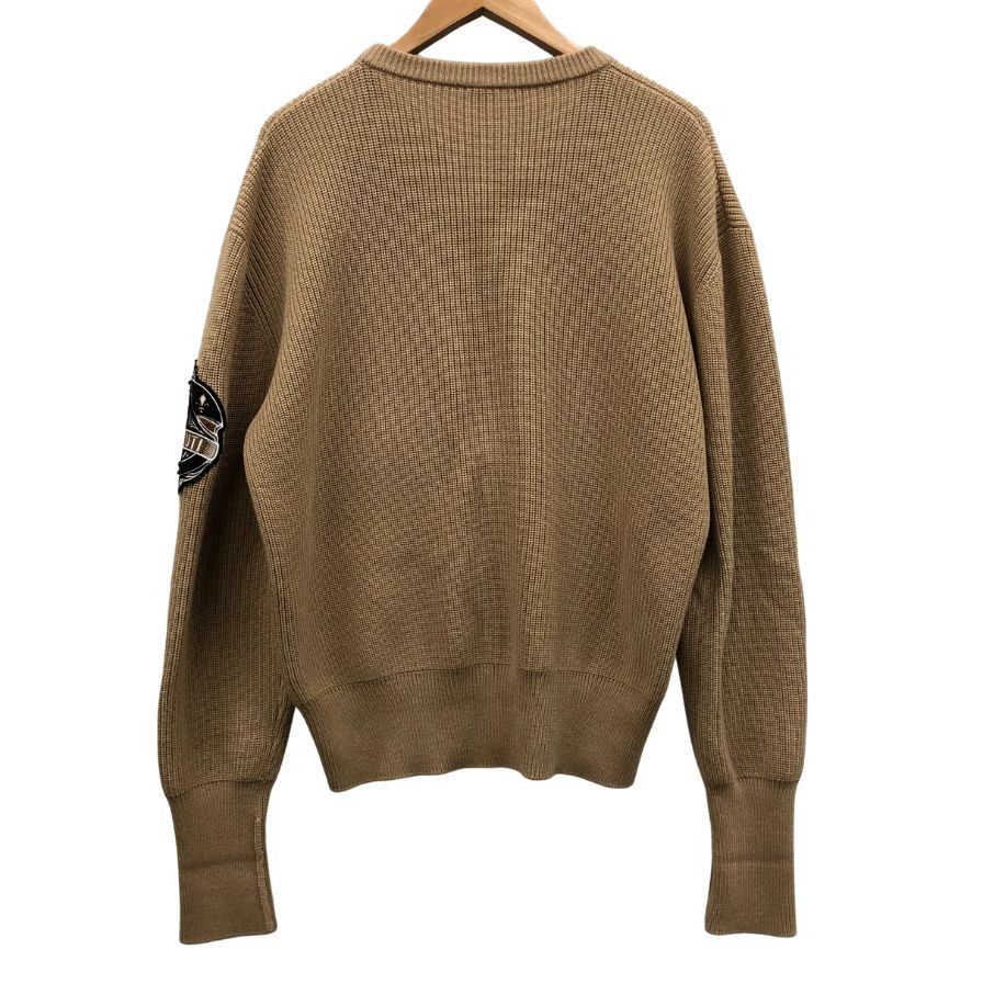 極美品◆ベルルッティ クルーネックニット ウール ベージュ系 メンズ サイズXL BERLUTI 【AFB43】