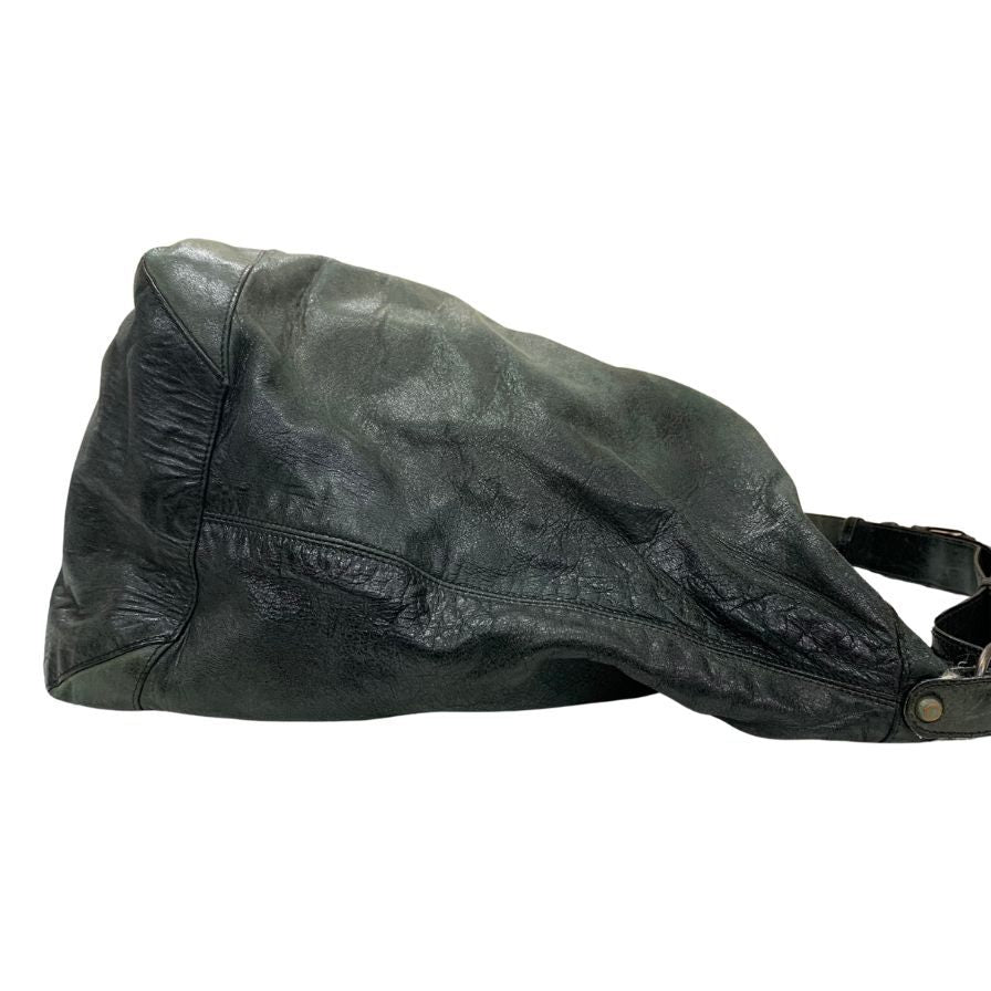 バレンシアガ ショルダーバッグ ザ・クーリエ 159671 3444 レザー メンズ ブラック BALENCIAGA【AFE11】
