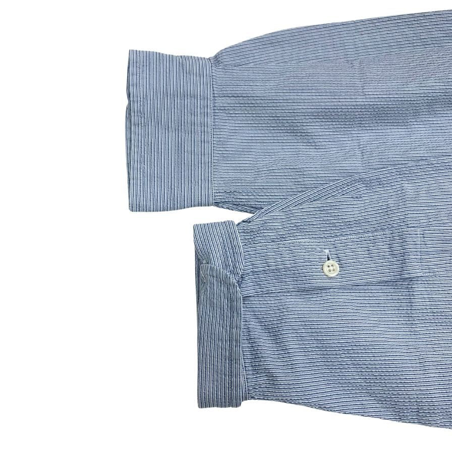 ラルフローレン チェックシャツ 総柄 ブルー系 メンズ サイズLL Ralph Lauren【LA】