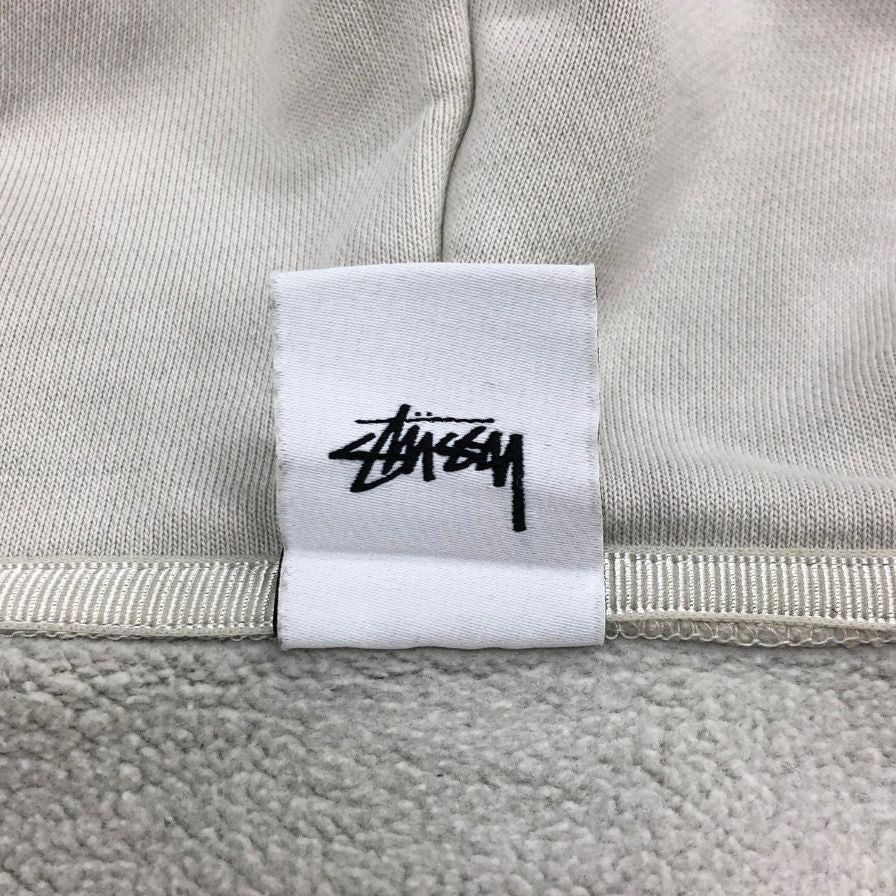 中古◆ナイキ ステューシー スウェット パーカー ボックスロゴ メンズ サイズ L ホワイト系 NIKE STUSSY 【AFB17】