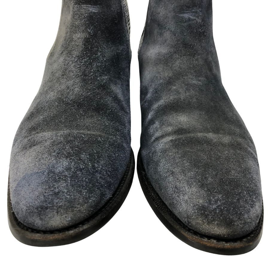 シップス サイドゴアブーツ Master Crafted Footwea スエード ネイビー サイズUK8.5E SHIPS 約26.5cm【AFC47】