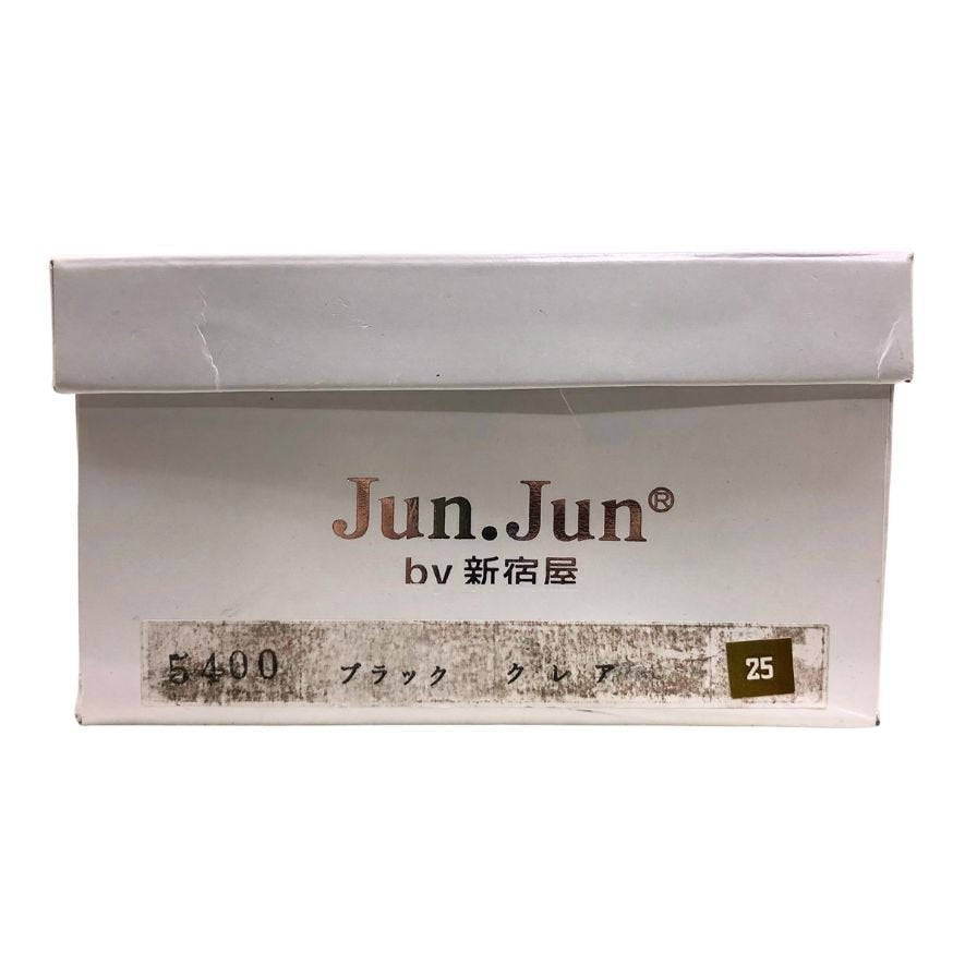ジュンジュンバイ新宿屋 パンプス ヒール レザー 5400 ブラック サイズ25.0cm レディース Jun.Jun by shinjukuya 約25.0cm【7-13】