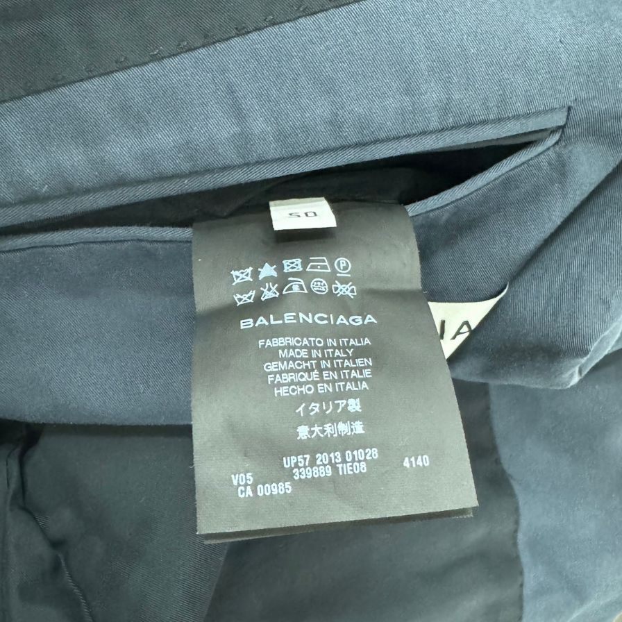 中古◆バレンシアガ 13AW テーラードジャケット 2B シングル ネイビー メンズ サイズ50 339889 BALENCIAGA 【AFB38】