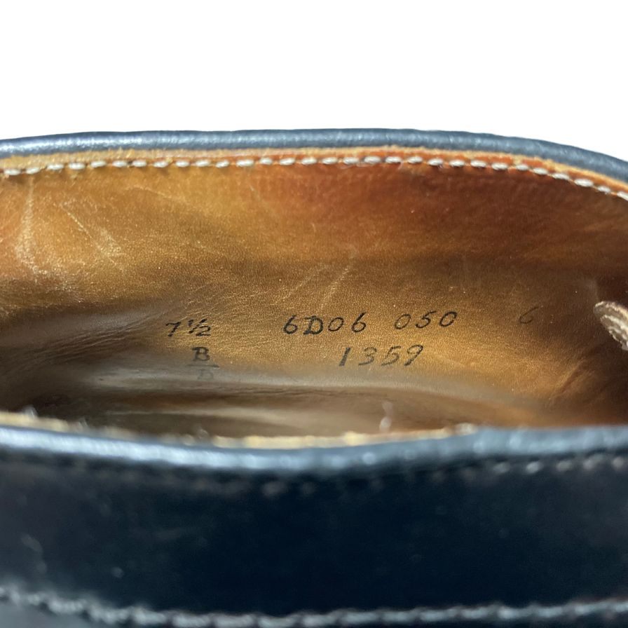 オールデン レザーシューズ チャッカブーツ コードバン 1359 サイズ7.5D メンズ ブラック ALDEN 約25.5cm【AFC6】