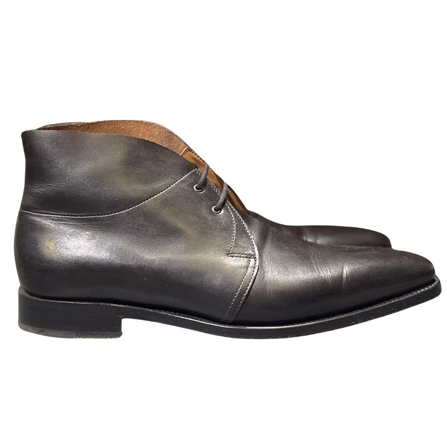 ジョンロブ レザーシューズ チャッカブーツ ロムゼイ2 ブラック メンズ UK6.5E JOHNLOBB ブーツ 約25.0cm【LA】【中古】
