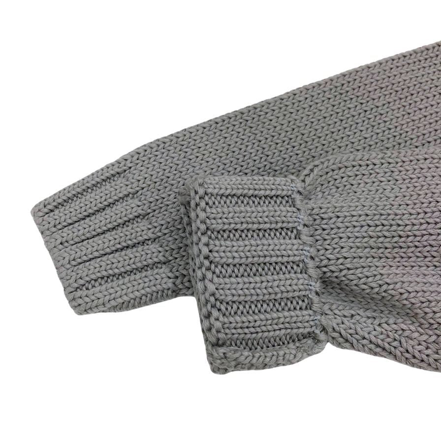美品◆ザノーネ ニット スキッパー コットン100% メンズ グレー サイズ44 ZANONE 【AFB45】