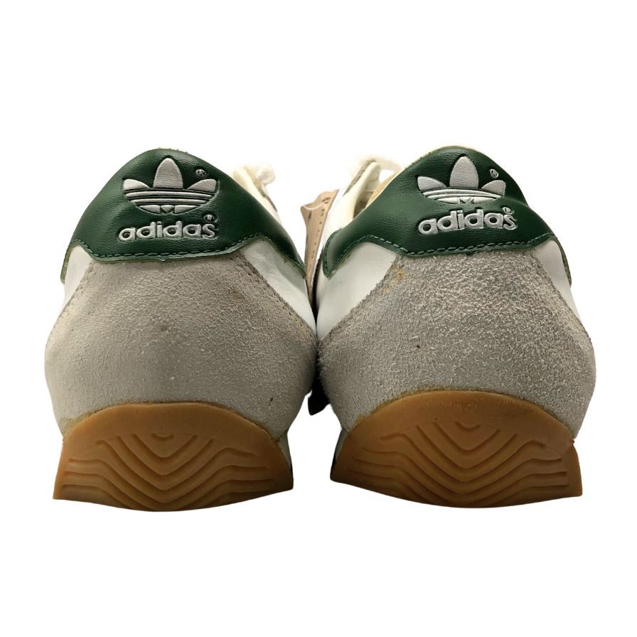 アディダス スニーカー カントリー 90年代 デッドストック ハイドレザー メンズ サイズ27cm ホワイト グリーン adidas 約27.0cm【AFC2】