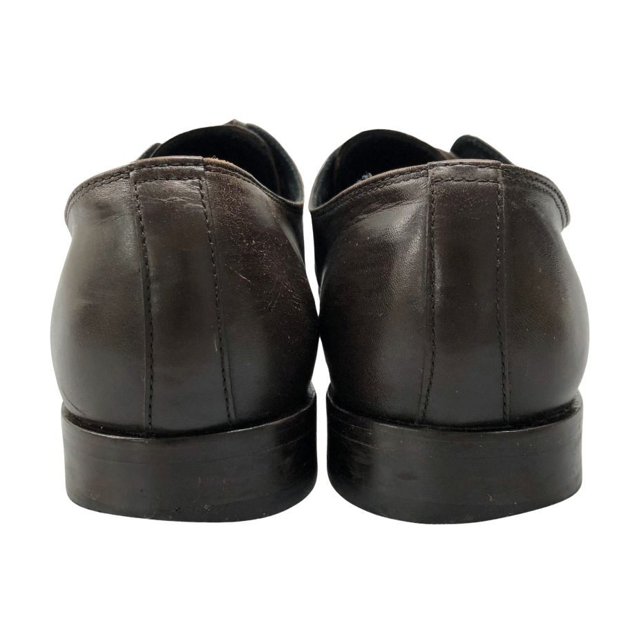 キャサリンハムネット レザーシューズ スクエアトゥ ブラウン メンズ サイズ25.5 KATHARINE HAMNETT LONDON 約25.5cm【AFC28】